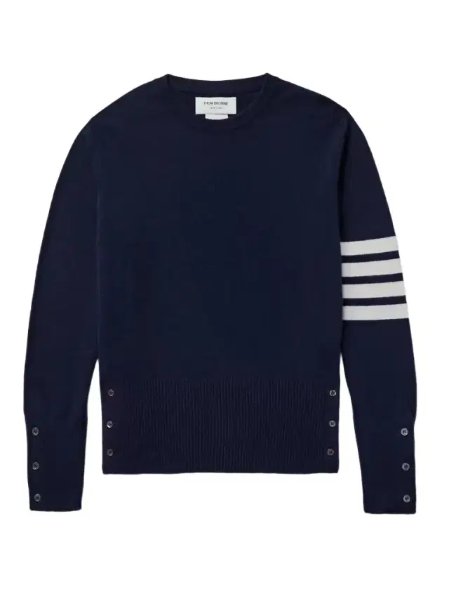 Slim-Fit Striped Cashmere Sweater - Men