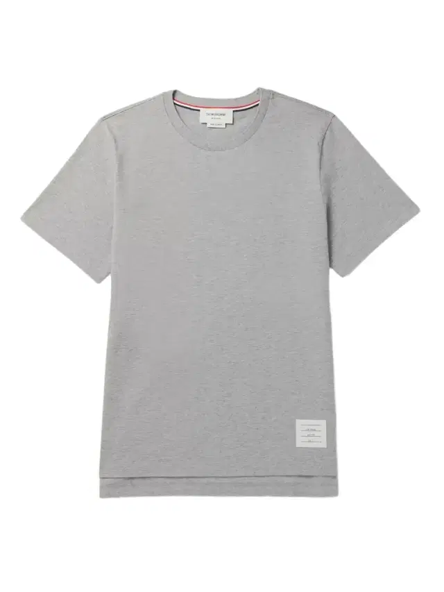 Thom Browne Grosgrain-Trimmed Mélange Cotton-Jersey T-Shirt - Men