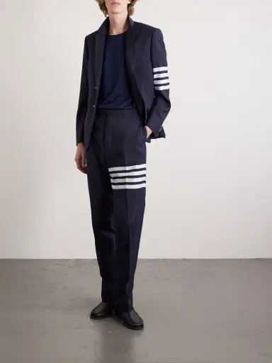 Thom Browne Logo-Appliquéd Cotton-Jersey T-Shirt - Men | Thumbnail 2
