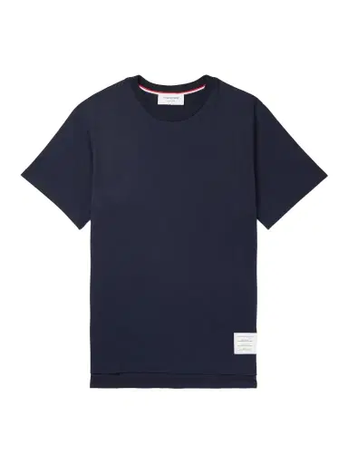 Thom Browne Logo-Appliquéd Cotton-Jersey T-Shirt - Men | Thumbnail 1