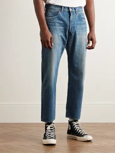 A.PRESSE Straight-Leg Selvedge Jeans - Men | Thumbnail 3 A.PRESSE Straight-Leg Selvedge Jeans - Men | Thumbnail 3