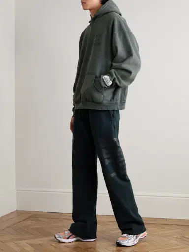 Gallery Dept. Post Workout Logo-Print Wide-Leg Cotton-Jersey Sweatpants - Men | Thumbnail 2