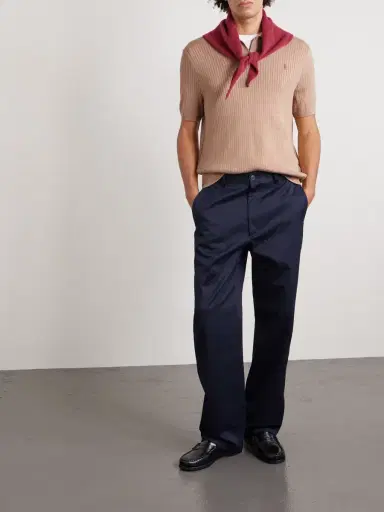 Polo Ralph Lauren Logo-Embroidered Ribbed Cotton Polo Shirt - Men | Thumbnail 2 Polo Ralph Lauren Logo-Embroidered Ribbed Cotton Polo Shirt - Men | Thumbnail 2