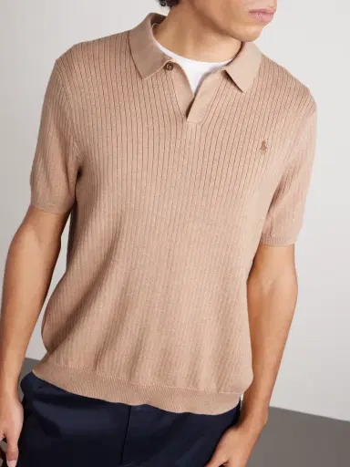 Polo Ralph Lauren Logo-Embroidered Ribbed Cotton Polo Shirt - Men | Thumbnail 3 Polo Ralph Lauren Logo-Embroidered Ribbed Cotton Polo Shirt - Men | Thumbnail 3