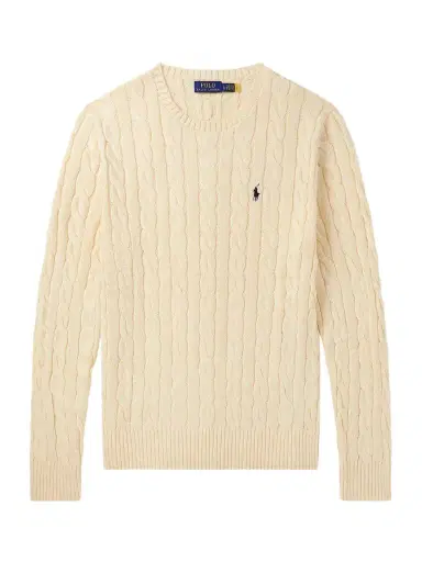 Polo Ralph Lauren Logo-Embroidered Cable-Knit Cotton Sweater - Men | Thumbnail 1 Polo Ralph Lauren Logo-Embroidered Cable-Knit Cotton Sweater - Men | Thumbnail 1