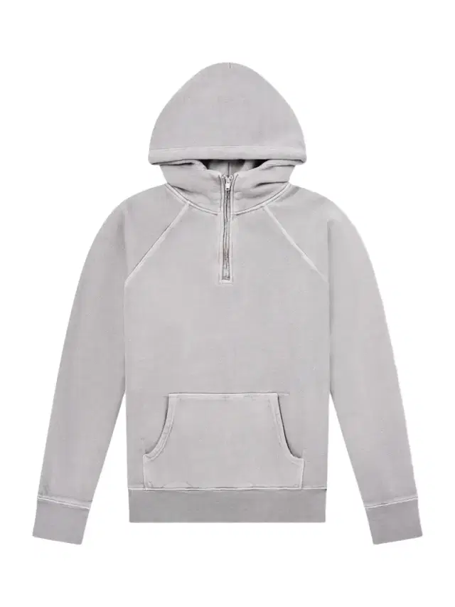 Cotton-Jersey Half-Zip Hoodie - Men