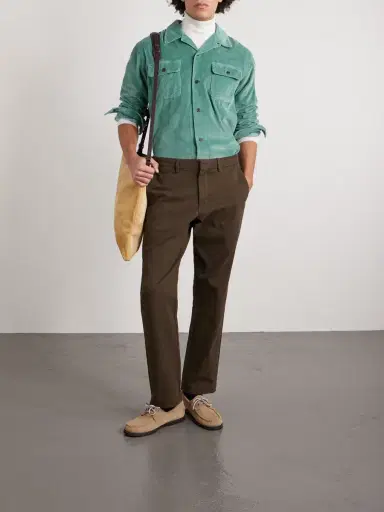 Polo Ralph Lauren Convertible-Collar Cotton-Corduroy Shirt - Men | Thumbnail 2