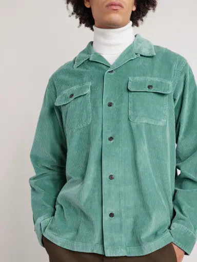 Polo Ralph Lauren Convertible-Collar Cotton-Corduroy Shirt - Men | Thumbnail 3