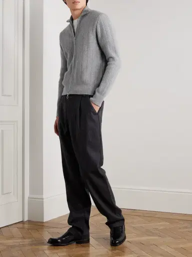 Oliver Spencer Morton Straight-Leg Pleated Cotton-Blend Suit Trousers - Men | Thumbnail 2