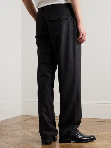 Oliver Spencer Morton Straight-Leg Pleated Cotton-Blend Suit Trousers - Men | Thumbnail 4