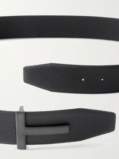 Tom Ford 4cm Full-Grain Leather Belt - Men | Thumbnail 2 Tom Ford 4cm Full-Grain Leather Belt - Men | Thumbnail 2