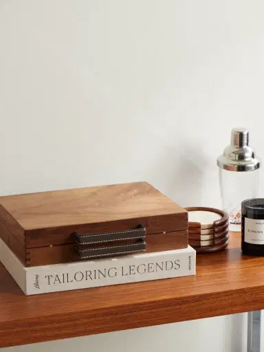 WohnGeist Swiss Leather-Trimmed Wooden Toolkit - Men | Thumbnail 2