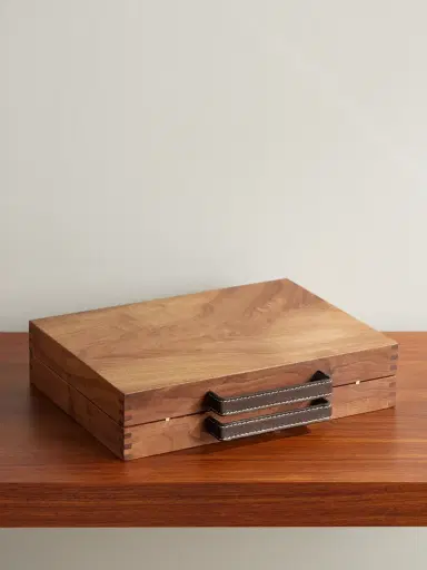 WohnGeist Swiss Leather-Trimmed Wooden Toolkit - Men | Thumbnail 5