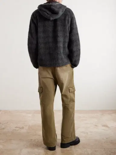 Our Legacy Checked Brushed Wool-Blend Zip-Up Hoodie - Men | Thumbnail 4