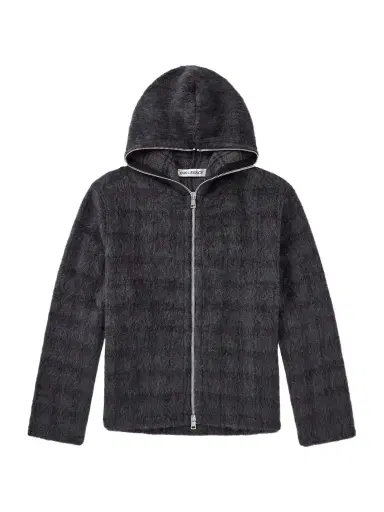 Our Legacy Checked Brushed Wool-Blend Zip-Up Hoodie - Men | Thumbnail 1