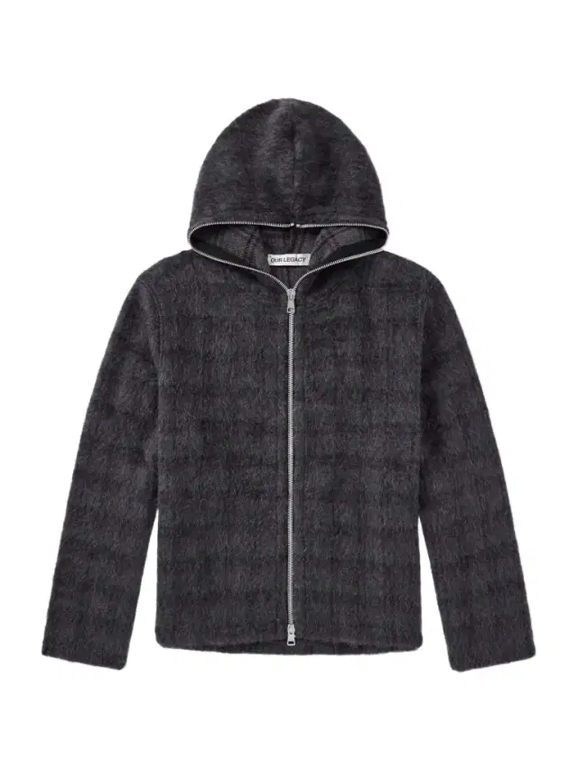 Checked Brushed Wool-Blend Zip-Up Hoodie - Men