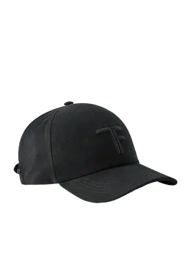 Tom Ford Logo-Embroidered Leather-Trimmed Cotton-Twill Baseball Cap - Men | Thumbnail 1 Tom Ford Logo-Embroidered Leather-Trimmed Cotton-Twill Baseball Cap - Men | Thumbnail 1