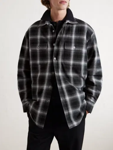 Our Legacy Moss Checked Cotton-Flannel Shirt - Men | Thumbnail 3