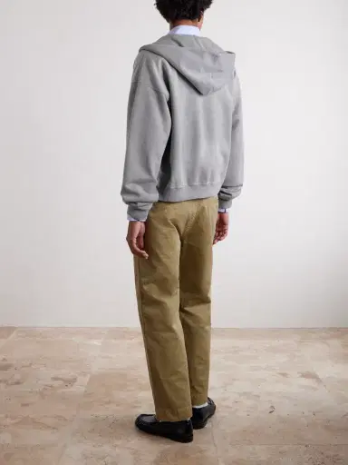 Auralee Product Dyed Pima Cotton Zip-Up Hoodie - Men | Thumbnail 3