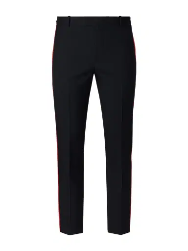 Alexander McQueen Slim-Fit Straight-Leg Pleated Wool Trousers - Men | Thumbnail 1