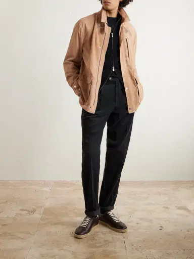 Brunello Cucinelli Suede Jacket - Men | Thumbnail 2