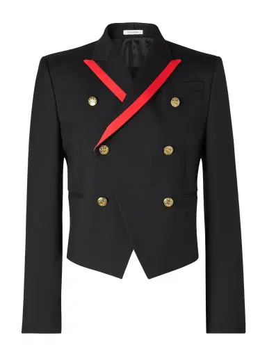 Alexander McQueen Slim-Fit Double-Breasted Grosgrain-Trimmed Wool-Twill Blazer - Men | Thumbnail 1