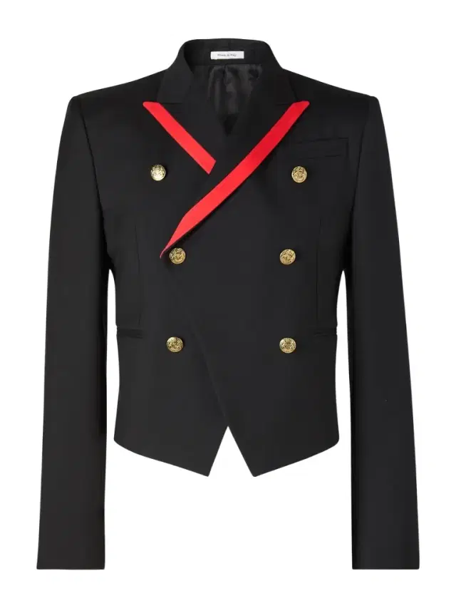 Slim-Fit Double-Breasted Grosgrain-Trimmed Wool-Twill Blazer - Men