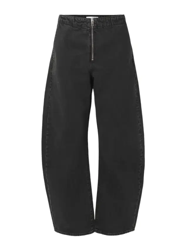 The Zip High-rise Barrel-leg Jeans