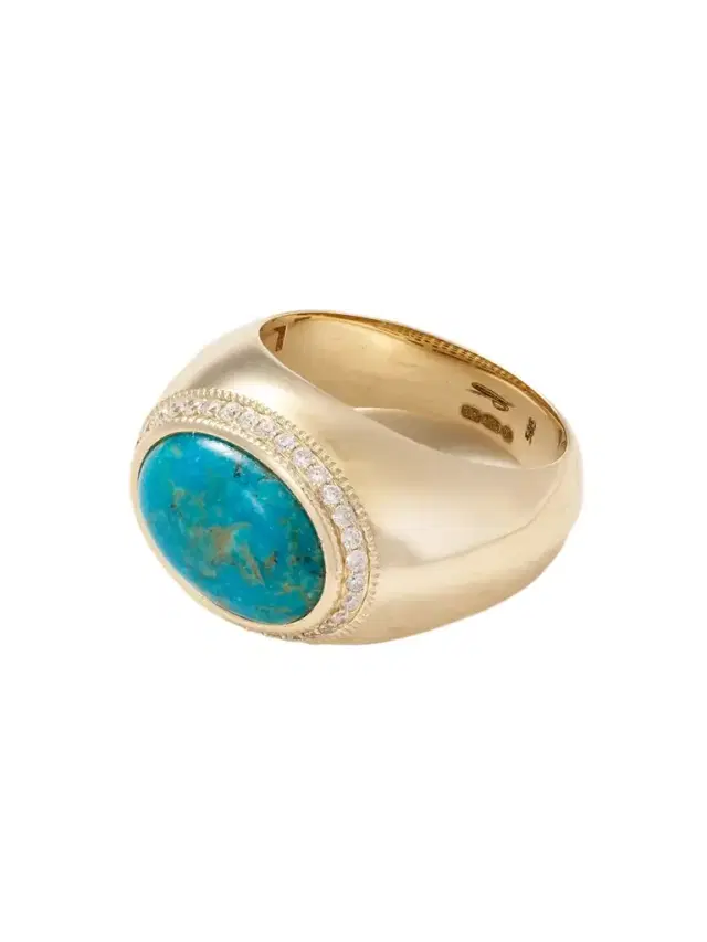 14-karat Gold, Turquoise And Diamond Ring
