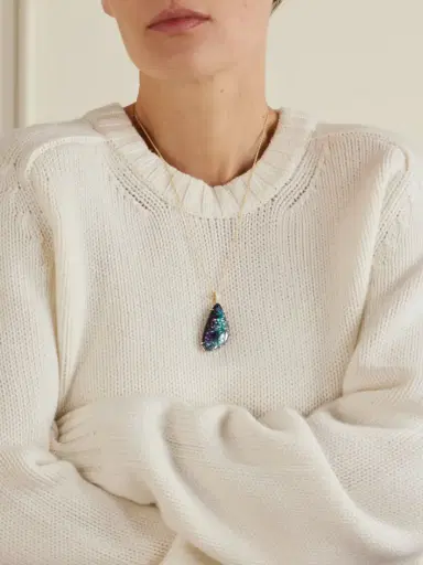 Jacquie Aiche 14-karat Gold, Opal And Diamond Pendant | Thumbnail 4