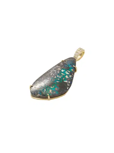 Jacquie Aiche 14-karat Gold, Opal And Diamond Pendant | Thumbnail 1