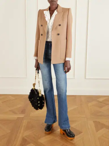 Chloé Double-breasted Wool-gabardine Blazer | Thumbnail 2 Chloé Double-breasted Wool-gabardine Blazer | Thumbnail 2