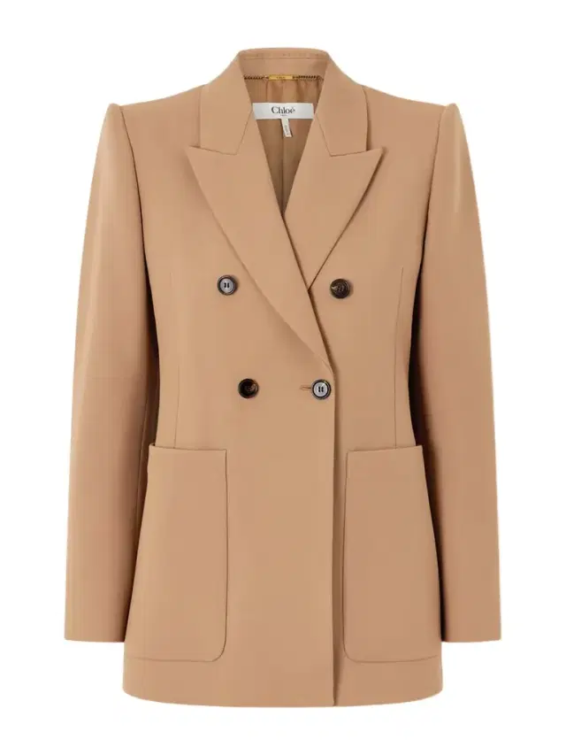 Double-breasted Wool-gabardine Blazer