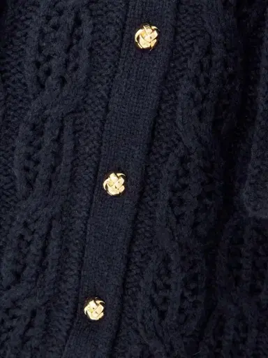 Frame The Cape Cable-knit Wool-blend Cardigan | Thumbnail 5