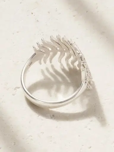 Mizuki Feather 18-karat White Gold Diamond Ring | Thumbnail 3 Mizuki Feather 18-karat White Gold Diamond Ring | Thumbnail 3