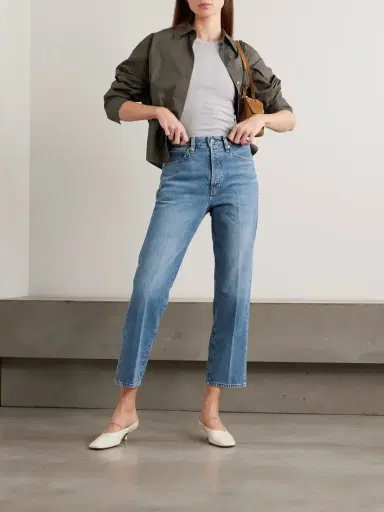 Frame The Vertical Crop High-rise Straight-leg Jeans | Thumbnail 2