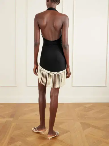 Taller Marmo Tropicana Halterneck Swimsuit And Fringed Pareo Set | Thumbnail 4