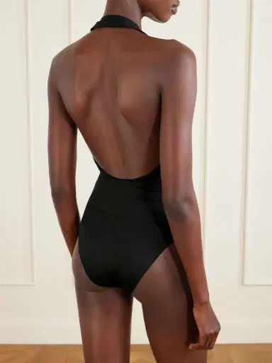 Taller Marmo Tropicana Halterneck Swimsuit And Fringed Pareo Set | Thumbnail 6