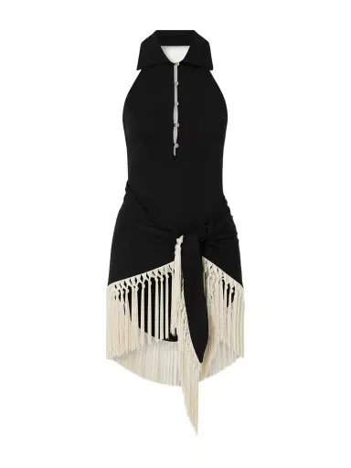 Taller Marmo Tropicana Halterneck Swimsuit And Fringed Pareo Set | Thumbnail 1