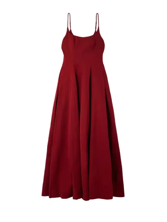 Joy Cotton-blend Faille Maxi Dress