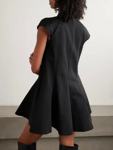 Staud Ellie Paneled Cotton-blend Faille Mini Dress | Thumbnail 3