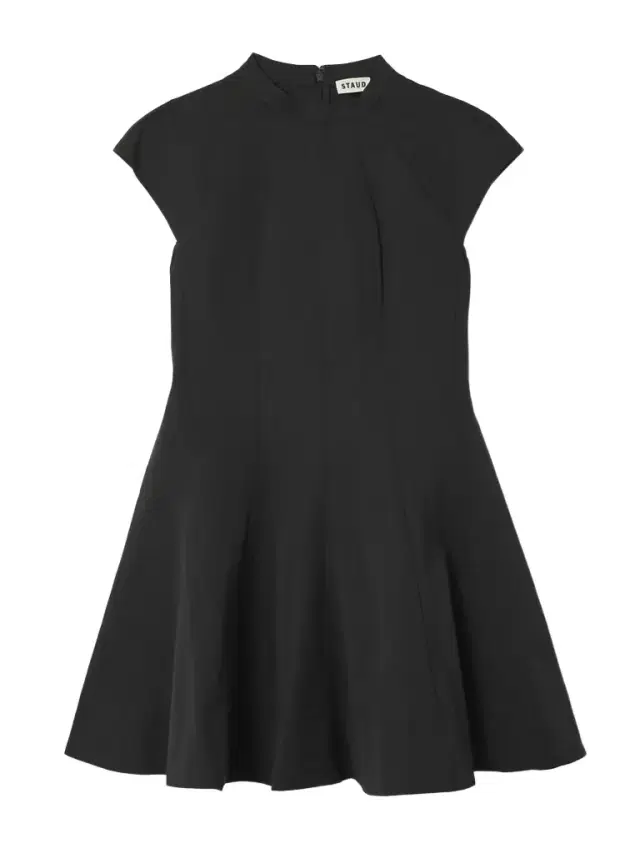 Ellie Paneled Cotton-blend Faille Mini Dress