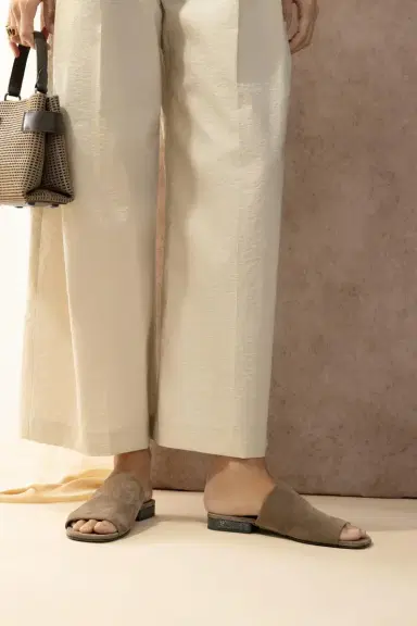 Brunello Cucinelli Block Heel Slide | Thumbnail 2