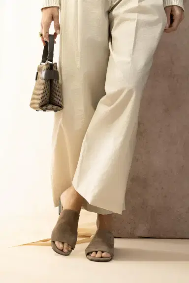 Brunello Cucinelli Block Heel Slide | Thumbnail 3