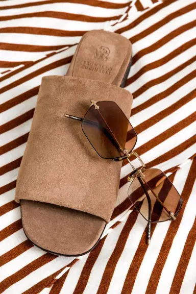 Brunello Cucinelli Block Heel Slide | Thumbnail 5