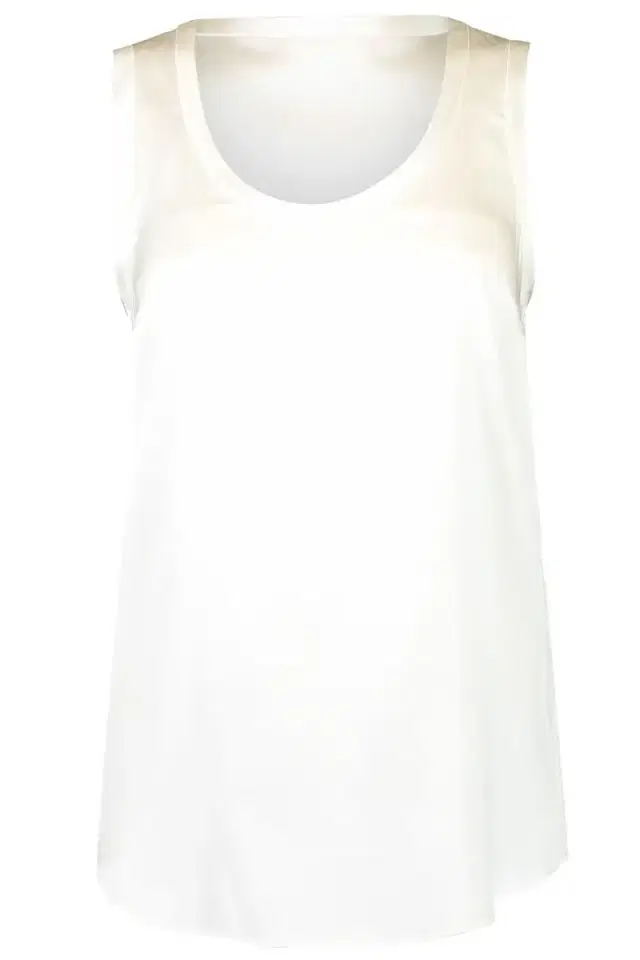 Brunello Cucinelli Scoopneck Tank - Natural