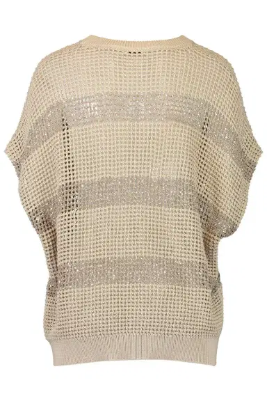 Brunello Cucinelli Water Reflection Kimono Crewneck - Dark Sand | Thumbnail 5