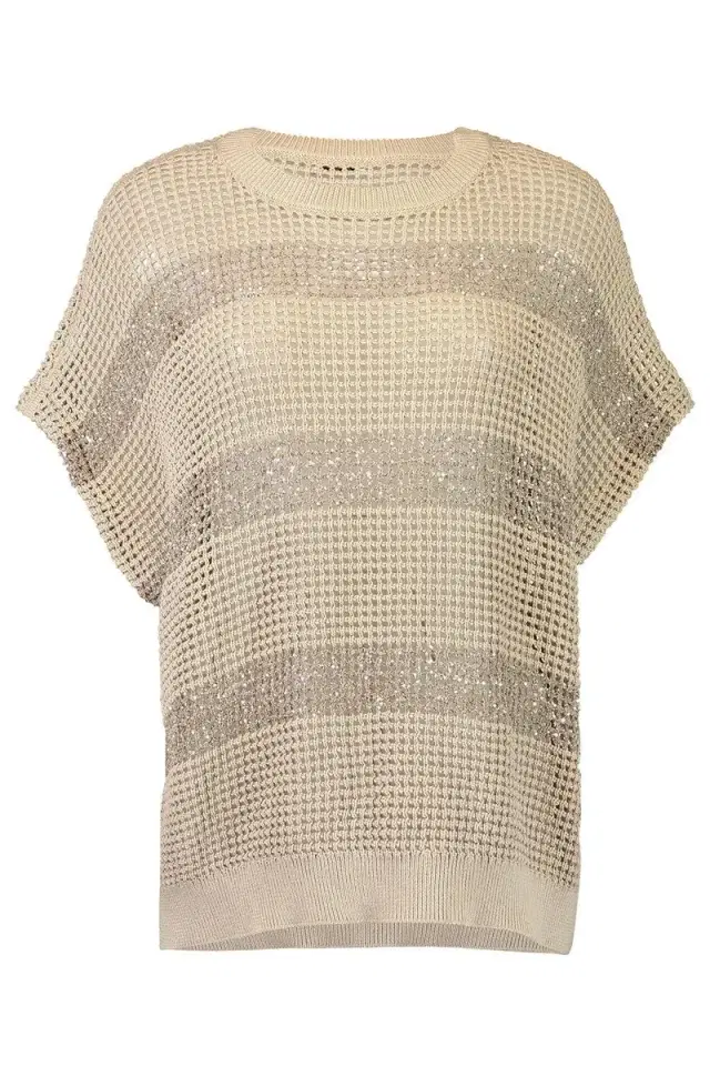 Water Reflection Kimono Crewneck - Dark Sand