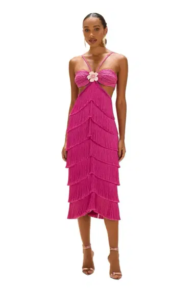 PatBo LYA FRINGE MIDI DRESS | Thumbnail 1 PatBo LYA FRINGE MIDI DRESS | Thumbnail 1