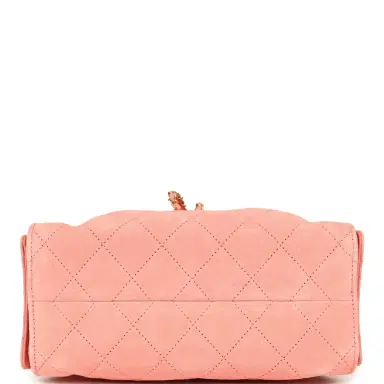 Chanel Chanel Mini 25 Hobo Bag Pink Suede Antique Gold Hardware | Thumbnail 6 Chanel Chanel Mini 25 Hobo Bag Pink Suede Antique Gold Hardware | Thumbnail 6